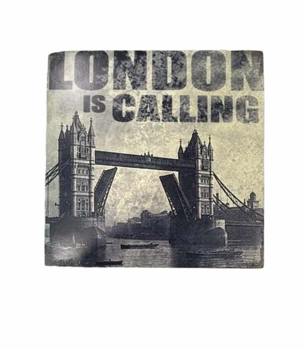 Cedar Mountain Studios London Is Calling Tower Bridge Wooden Wall Art Plaque